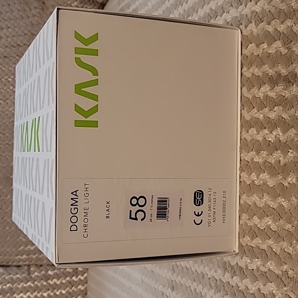 Kask Dogma Chrome Light, New in Box, size 58cm/7 1/4", Black